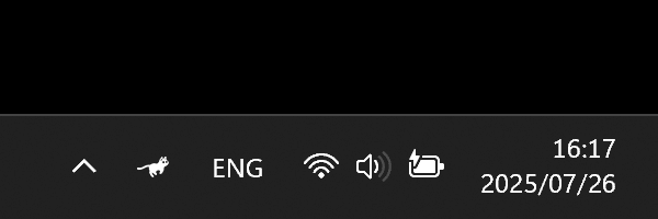 任务栏上的奔跑小猫 RunCat 365 v3.4.0 中文版